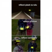 Reflexní pásek na ruku 30cm