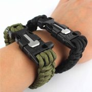 Paracord náramek 3 v 1 - černý