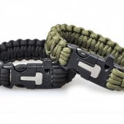 Paracord náramek 3 v 1 - černý