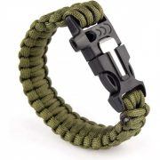 Paracord náramek 3 v 1 - černý