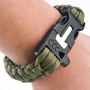 Paracord náramek 3 v 1 - černý