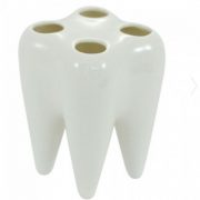Zubní držák kartáčků - Bílá